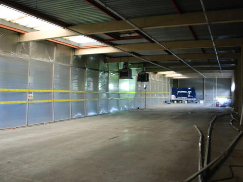 Asbest wandbeplating verwijderen van bedrijfsloods Alkmaar
