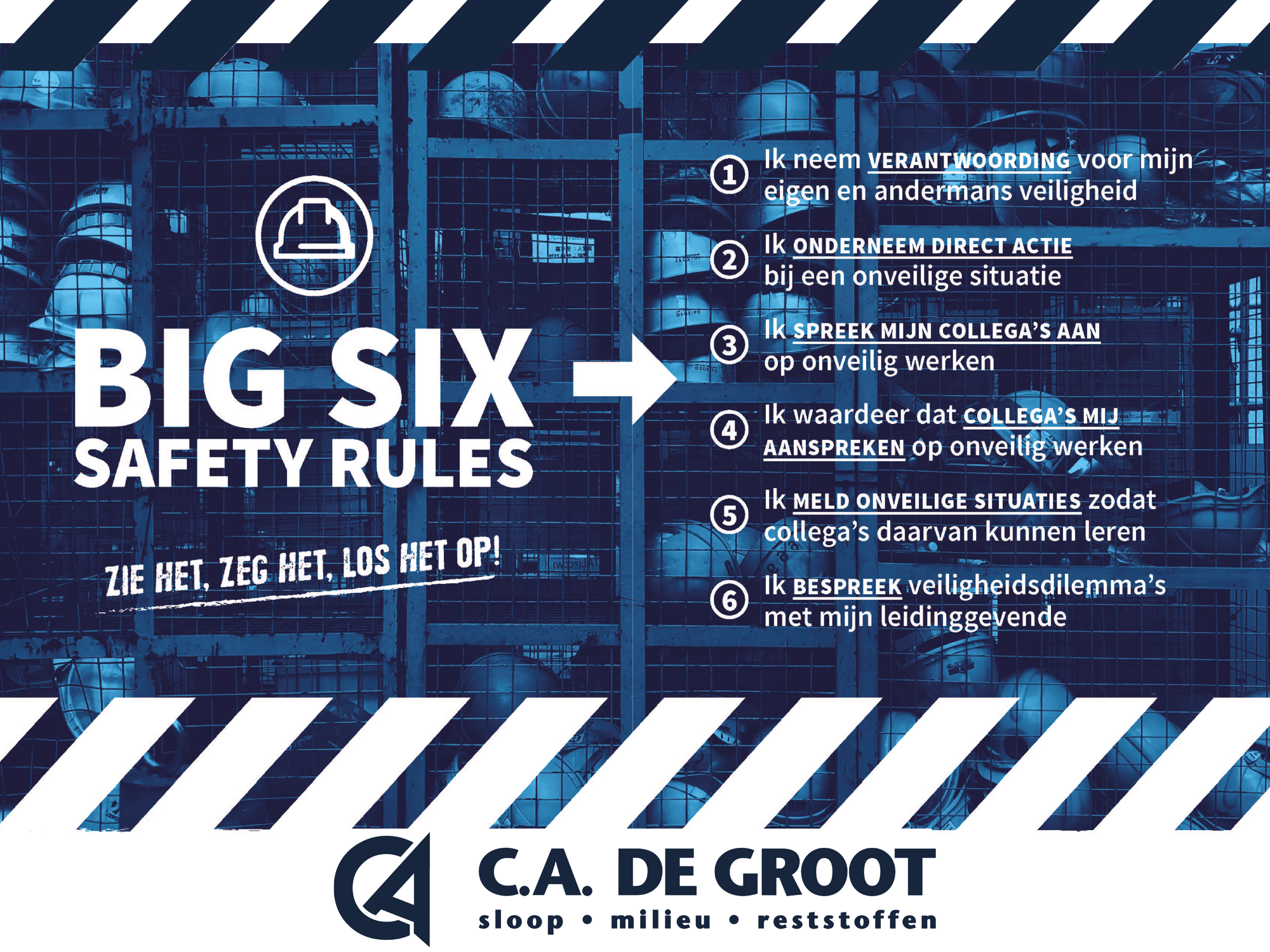 De Big Six Safety Rules van C.A. de Groot