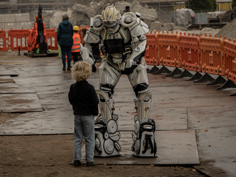 Robot en kind